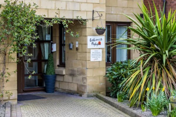 Highgate Care Home in Glasgow, entrance