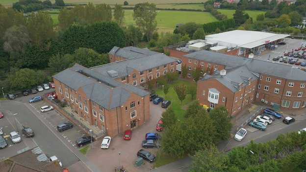 Hillside Lodge - Ariel view