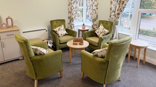 Hollymere House General Nursing Home in Crewe, communal room