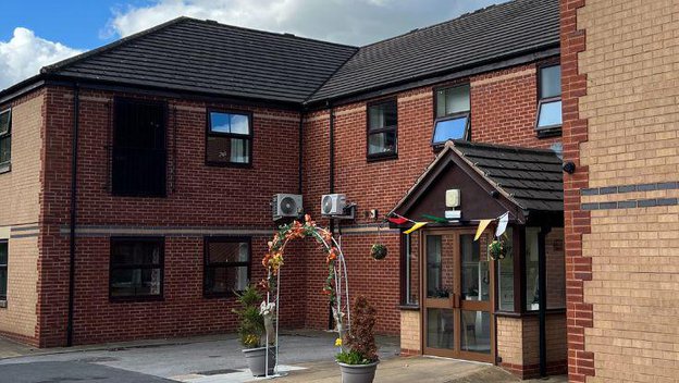 Holmwood Nursing Home in Norton Lees Sheffield, entrance to care home