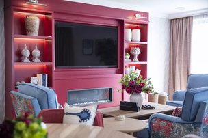 Henbrook House, part of the Connaught Care Collection, TV area. 