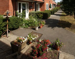 Aran Court Care Home Birmingham exterior gardens