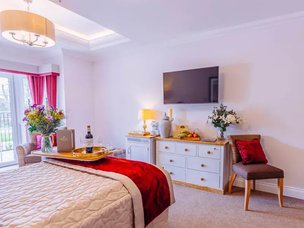 Iris Court Care Home in Gosmore, bedroom