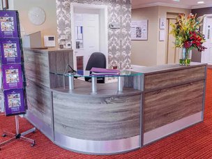 Iris Court Care Home in Gosmore, reception