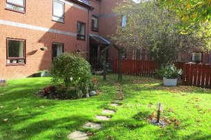 Jack Dormand Care Home in Peterlee, garden path