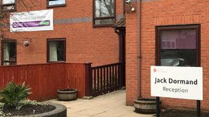 Jack Dormand Care Home in Peterlee, reception
