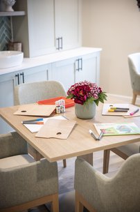 Waterhaven Place in Chichester, dining table