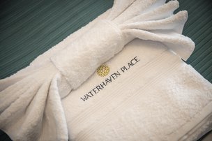 Waterhaven Place in Chichester, towels