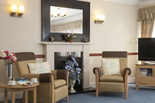 Kingfisher House Care Home in Newmarket, Lounge area