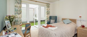 Bury Lodge Care Home in Beaconsfield, bedroom