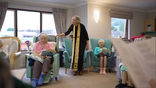 Ledbury Nursing Home - Residents relaxing in the lounge area