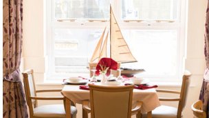 Lyndon Hall, dining table 