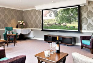 Cinema room in Merlewood Care Home