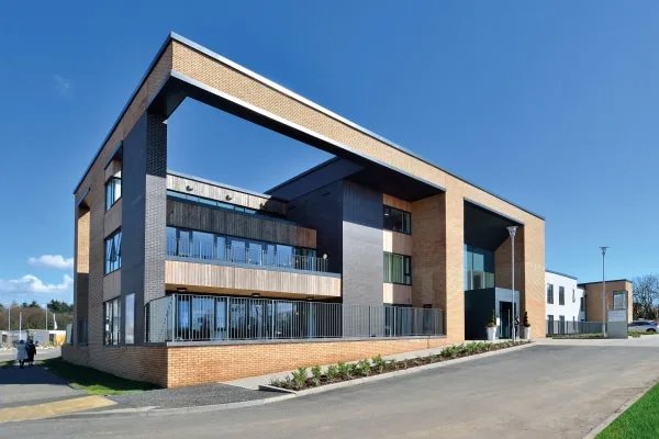 Mugdock House Care Home in Bearsden, front entrance