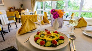 Murrayfield House Care Home in Edinburgh, dining room