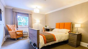 Murrayfield House Care Home in Edinburgh, bedroom