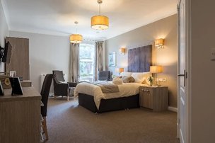 Newlands Nursing & Residential Home in Stockport, bedroom