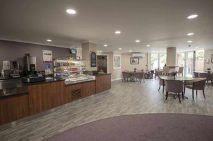 Northbourne Court Residential and Dementia care home in Sidcup interior cafe