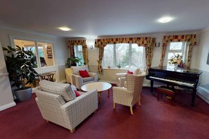 Northbourne Court Residential and Dementia care home in Sidcup interior lounge area