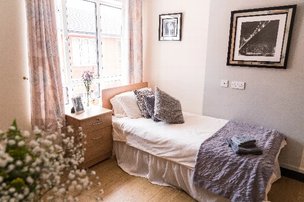 Northview Lodge Nursing Home in Sunderland, bedroom