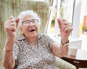 Walfinch Reigate & Horsham, eldery lady smiling 