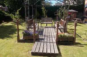 Orchard Mews in Newcastle, back garden