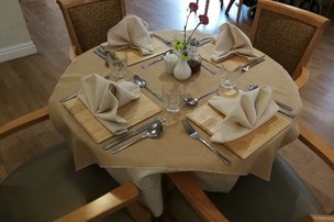 Overdene House Care Home in Winsford, dining room