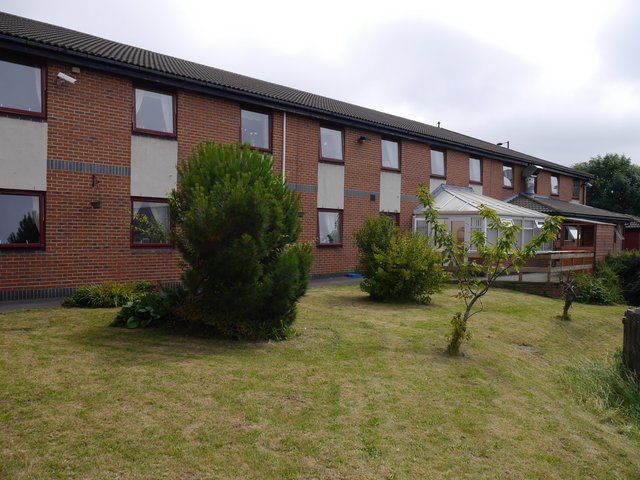 Hylton View Nursing Home in Sunderland exterior of the home with garden