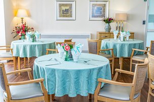 Parklands Care Home in Caerphilly, dining room