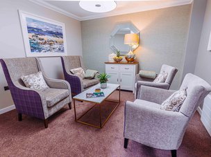 Pentland View Care Home in Thurso seating area