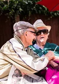 Farway Grange, Bournemouth, residents outside