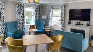 Plas Cwm Carw in Port Talbot, living room