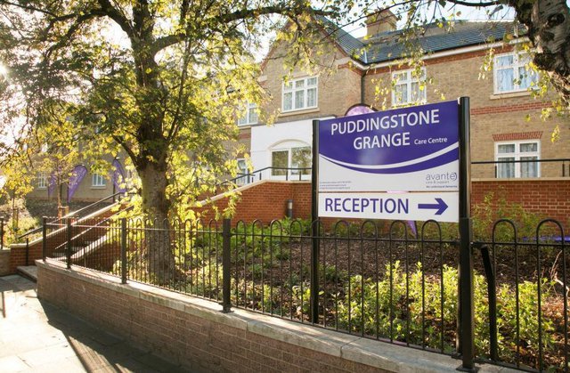 Puddingstone Grange Nursing Home in London exterior front of building