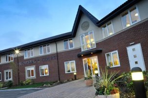 Redesdale Court in North Shields, front entrance