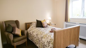 Norton Lees Care Home in Sheffield, bedroom