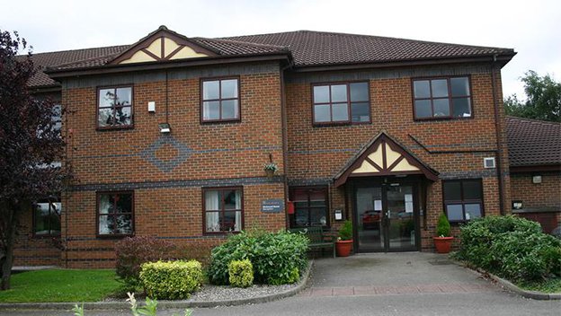 Richmond House in Leigh, front entrance