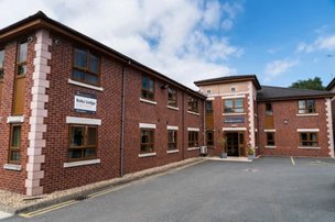 Roby Lodge in Liverpool, front entrance