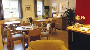 Rose Court Nursing and Residential Home in Manchester, dining room