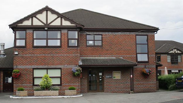 Rosebridge Court in Wigan, front entrance