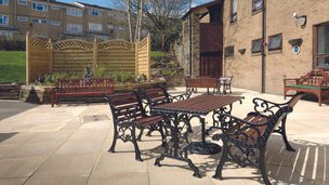 Sandon House in Ashton-under-Lyne, patio and garden