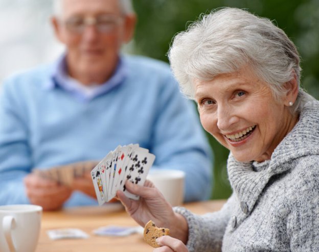 Wilson's Care in Essex clients playing cards
