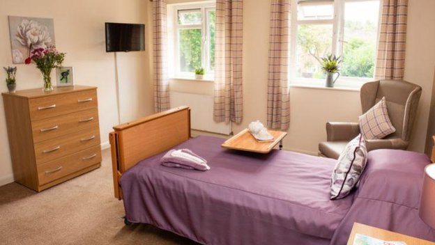 Shelton Lock Care Home in Derby, bedroom