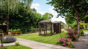 Shelton Lock Care Home in Derby, garden