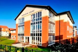 Sheraton Court in Hartlepool, front entrance