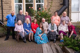 Staff members and residents of The Avenue Care Home