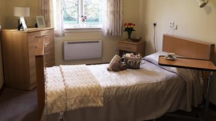 Springfield Bank Care Home in Bonnyrigg, bedroom