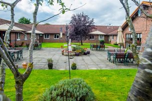 Springfield Bank Care Home in Bonnyrigg, garden