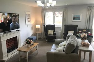 Springfield Bank Care Home in Bonnyrigg, living room