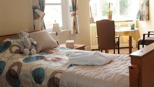 St James' Park Care Home in Bridport, bedroom