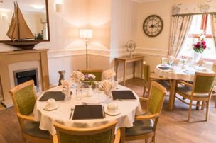 St Margaret's Care home in Durham, dining room